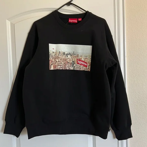 Supreme | Sweaters | Supreme Aerial Crewneck Sweatshirt Black Size  
